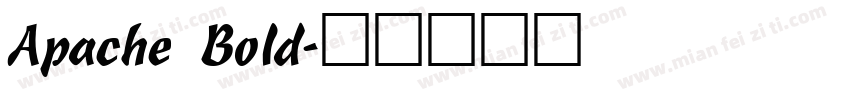 Apache Bold字体转换